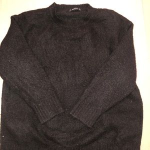 zara black oversized sweater